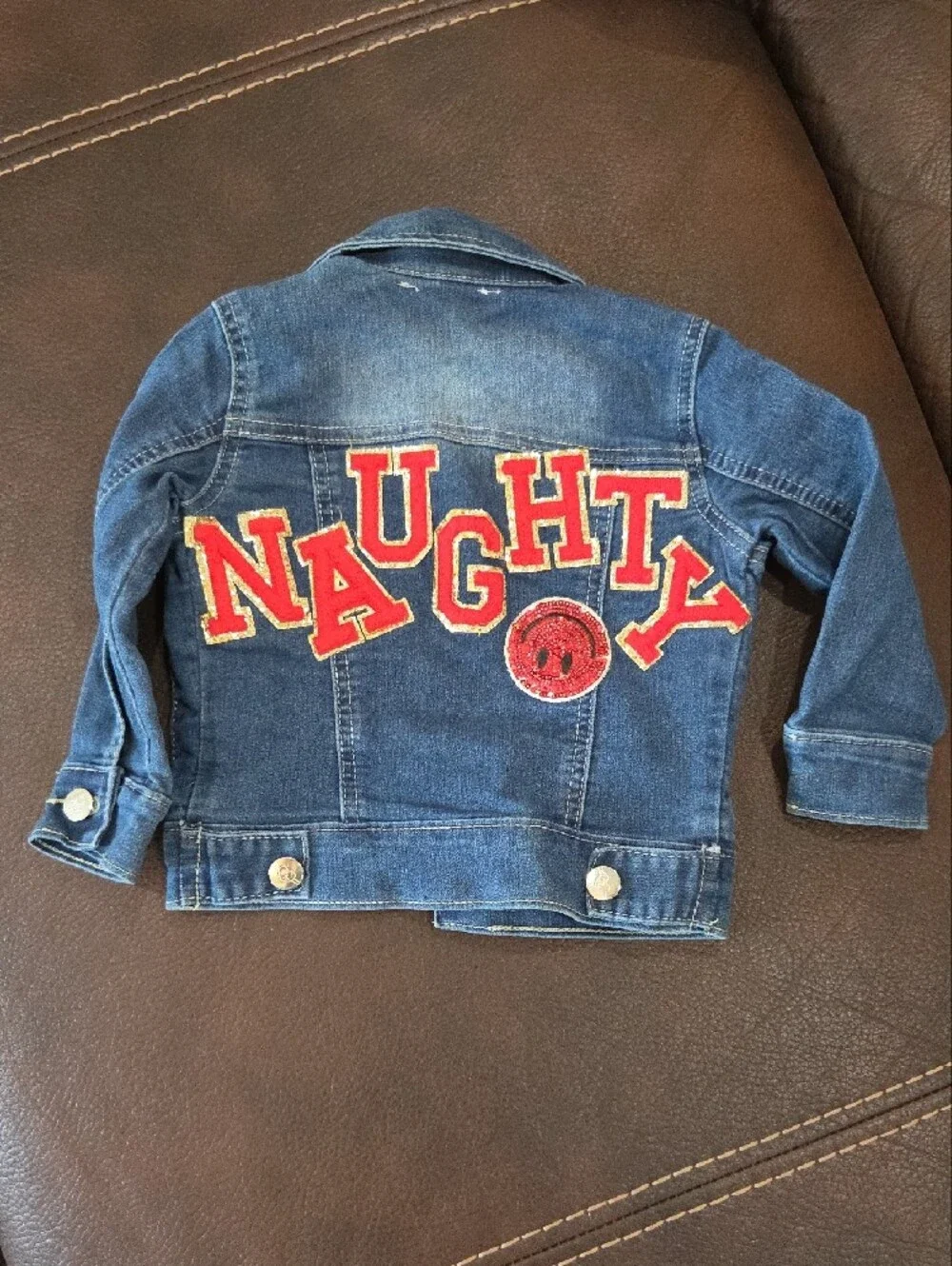 Judith March Custom Blue Denim Kids' Jacket - Size 2T